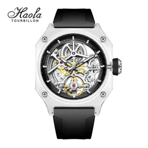 Haofa Synthetic Crystal Automatic Mechanical Men Watch Transparent Luminous 2208 - Bild 1 von 22