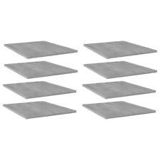 vidaXL Bookshelf Boards 4 pcs Concrete Gray 15.7"x19.7"x0.6" Chipboard