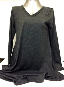 Qixing Damen Tunika Kleid grau Größe L - Bild 1 von 8