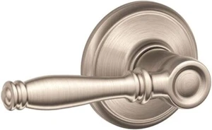 Schlage F10 BIR 619 Birmingham Hall and Closet Lever, Satin Nickel - Picture 1 of 3