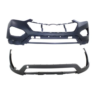 For Hyundai Santa Fe/XL 2013-2016 Bumper Covers | Front Upper & Lower | Set of 2 Foto 1 de 4