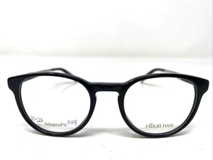 Elliott Ives Hemlock BK 46-19-140 Schwarz Kunststoff Vollrand Brille Brillengestell DI66 - Bild 1 von 8