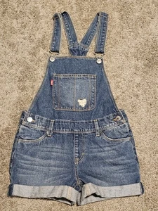Levi's Premium Denim Shortalls Women's Size 10 Regular Cotton Western Cowgirl - Picture 1 of 8