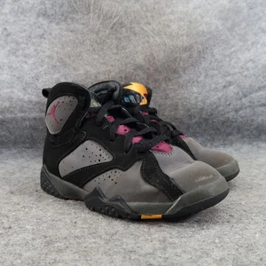 Jordan Retro 7 Sneakers Kids 12 Nike Air Shoes PS Bordeaux Basketball Logo 2015 - Picture 1 of 17