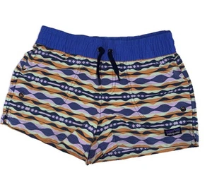 Patagonia Girls' Costa Rica Baggies Shorts Tidepool Blue Coast Highway L NWOT - Picture 1 of 6