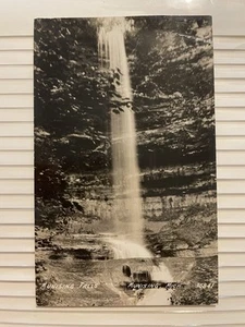 UP Munising MI RPPC c.1910 WATERFALL 50-ft waterfall drops into a Canyon! - Picture 1 of 3