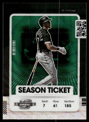 2021 Panini Contenders Optic Green Wave #90 Tim Anderson - BB - Image 1 of 2