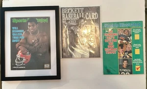 1982 Sports Illustrated Herschel Walker AUTO Beckett Auth + 2 Bo Jackson Mags - Picture 1 of 5