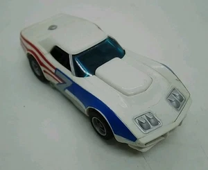 Aurora AFX Corvette "A" Production red/white/blue vtg. HO Scale Slot Car -WORKS! - Picture 1 of 11