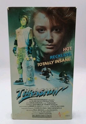 Thrashin' VHS 1987 Skateboarding Cult Classic - Josh Brolin - Virgin Video - Image 1 of 4