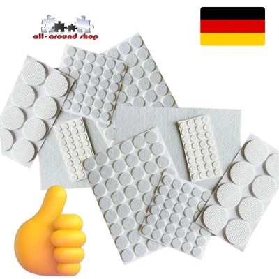 250 x Möbelgleiter Filzgleiter Selbstklebend Stuhlgleiter Stuhl Rund Bodenschutz - Bild 1 von 4