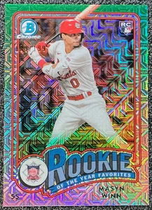 Masyn Winn 2024 Bowman Chrome #ROY-3 Rookie of the Year Favorites Pink Mojo /199 - Picture 1 of 2