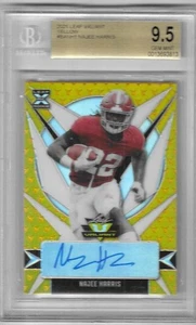 Najee Harris 2021 Leaf Valiant Rookie Autograph Card Beckett Gem Mint Auto SP/10 - Bild 1 von 2