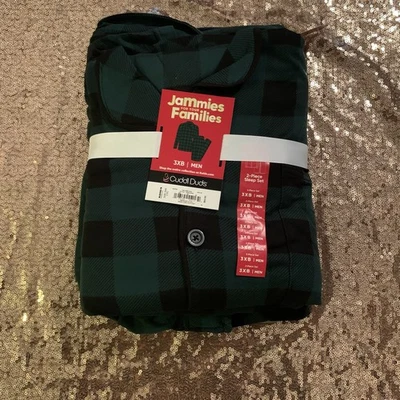 Pijama a cuadros verde CuddlDuds 3XB para hombre NUEVO Foto 1 de 4