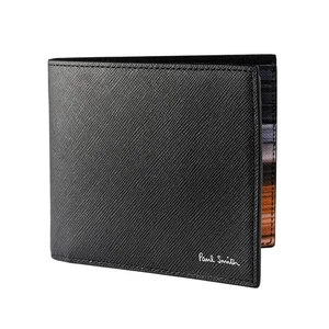 Cartera plegable Paul Smith sin monedero Mini Cooper para hombre negra 4832 Mmiblr_ - Imagen 1 de 5