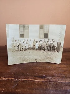 Vintage 1910s 20s Integrated School Class Photo African American & Cauc Children - Picture 1 of 11