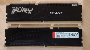 Kit 32Gb RAM DDR5 Kingston Fury Beast Black KF556C40B-BK2-32 XMP 3.0 - Foto 1 di 1