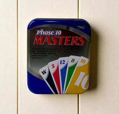 Phase 10 Masters Edition Card Game 2009 in Tin Box Fundex Complete - Image 1 of 4