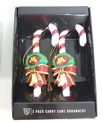 Minnesota Gophers Adornos Bastón de Caramelo en Forma Nuevo en Caja Dañada Foto 1 de 2