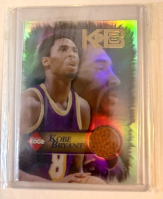 1997-1998 Collector's Edge Kobe Bryant Juego Usado Tarjeta de Pelota Lakers Salón de la fama Casi Nuevo KB8 Foto 1 de 2