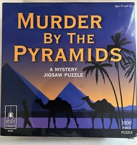 Murder By The Pyramids -BePuzzled Mystery Jigsaw Puzzle -1000 Pieces 23" x 29" - Picture 1 of 4