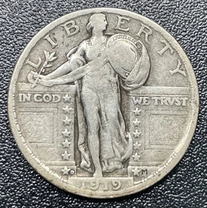 1919-D Standing Liberty Quarter 25c Nice Key Date Coin - Picture 1 of 2