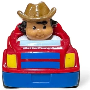 Fisher Price Little People Wheelies 2009 todo sobre camiones niño con sombrero de vaquero juguete - Imagen 1 de 15