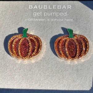 BAUBLEBAR Orange Kürbis Herbst Ernte Halloween Ohrstecker 1,25 Zoll Neu - Bild 1 von 7