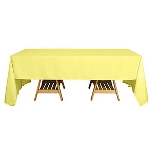 6 pcs 60x126 RECTANGLE POLYESTER TABLECLOTHS Wedding Party Reception WHOLESALE - Picture 1 of 193