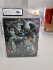 Uncharted 4 steel book rare PS4 90+ Sealed Mint UKG VGA WATA Graded