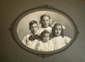Antigua tarjeta de gabinete para niños Wright época victoriana 5x7, Whittlesey, Nokomis, Il - Imagen 1 de 4