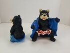 McArt Co Flashing Black Bears Figurine Collectable Rude Silly Humor Funny 4&quot;