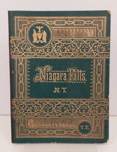 Niagara Falls N.Y. Accordion Style Photo Souvenir c1883-1888 Captain Webb - Picture 1 of 10