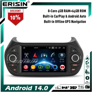 Android 14 CarPlay Autoradio GPS Fiat Fiorino Qubo Citroen Nemo Peugeot Bipper - Bild 1 von 24