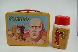 NM 1974 King-Seeley Kung Fu Metal Lunchbox with Thermos - Picture 1 of 8