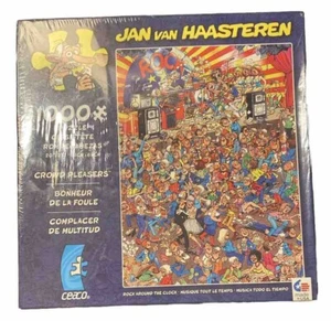 RARE JAN VAN HAASTEREN “ROCK AROUND CLOCK” JIGSAW PUZZLE NEW IN SEALED BOX - Picture 1 of 2