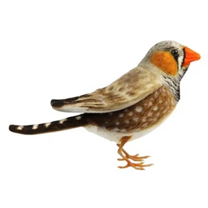 Hansa - Zebra Finch - Bird Realistic Soft Stuffed Animal Plush Toy 16cm - Bild 1 von 1