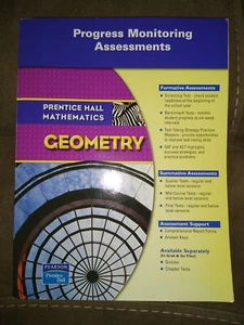 Prentice Hall Mathematics GEOMETRY 2004 MONITORING ASSESSMENT  - Picture 1 of 5