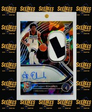 RARE #/35* 2020 PANINI SPECTRA ANTHONY EDWARDS ROOKIE JERSEY AUTO ASTRAL SSP RPA