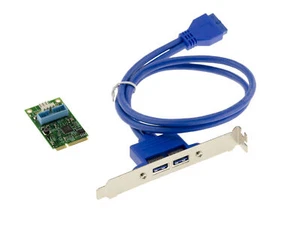 Card Minipcie - USB3 Superspeed - 2 Ports - Mini PCI Express Via VL806 - Picture 1 of 2