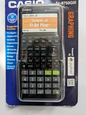 Casio fx-9750GIII Graphing Calculator - Black - Image 1 of 2