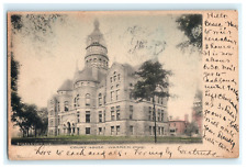 1907 Court House Warren OH Hand Colored Early Exterior Posted View