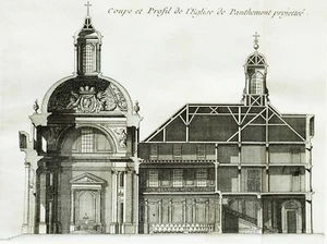 1779 Architecture Diderot D'Alembert - Large engraving with passepartout (00472) - Picture 1 of 3