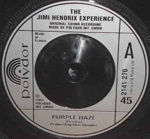 ~U PICK HENDRIX BARGAIN! 3 UNPLAYED MINT '80 VIRGIN VINYL 45s~PURPLE~VOODOO~LAMP - Picture 1 of 6