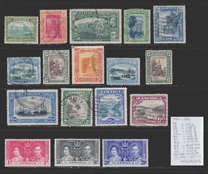 1919-1937 JAMAICA LOT USED AND MINT H SCT. 75-95,106-108,113-115 - Picture 1 of 1
