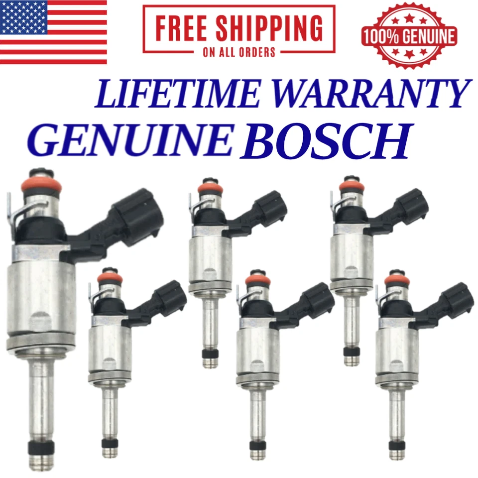Nuevos inyectores de combustible OEM BOSCH 6 piezas para Ford, Lincoln 2011-2019 3,5 L V6 #BL3E-HB Foto 1 de 3