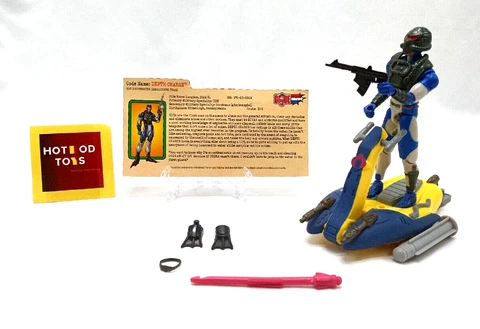 Depth Charge w/ Wave Crusher 100% Complete 2003 GI Joe vs Cobra Spy Troops Cover