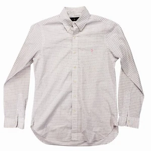 Camisa de vestir Ralph Lauren calce clásico para hombre rosa blanco a cuadros talla L 15/38 - Imagen 1 de 11