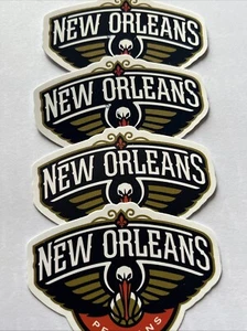 4 New Orleans Pelicans NBA Basketball 🏀 Stickers 7cm x 5cm - Picture 1 of 2
