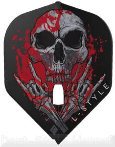 3 Dart Flights L-STYLE "RYAN SEARLE", V3, L1 PRO, schwarz/clear - Picture 1 of 1